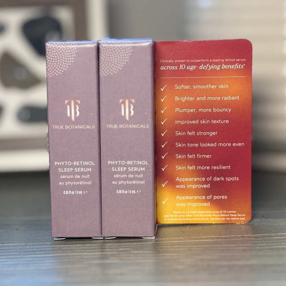 True Botanicals Phyto-Retinol Anti-Aging Sleep Serum x2 (BRAND NEW)